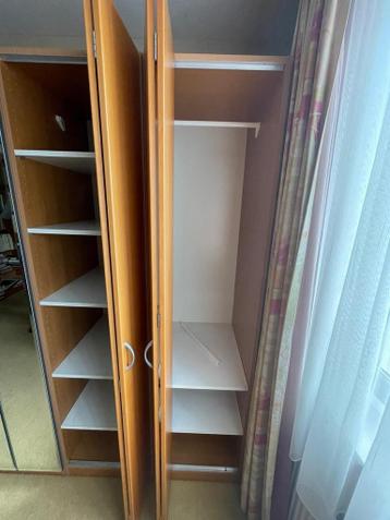 Ikea Pax kast met houten vouwdeuren,100x202x58cm - afbeelding 2