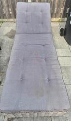 Luxe Rotan Ligbed, Tuin en Terras, Ophalen, Gebruikt, Rotan, Verstelbaar