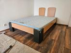 Bed 140x200, Ophalen, Gebruikt, Beige, Tweepersoons