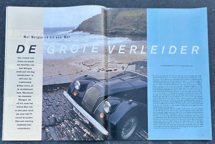 Morgan Plus Eight 4,6 ( +8 ) in Autovisie 1998, Boeken, Auto's | Folders en Tijdschriften, Gelezen, Overige merken, Ophalen of Verzenden