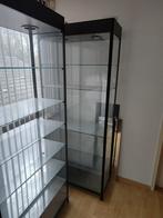 Vitrinekast 2x, Huis en Inrichting, Kasten | Vitrinekasten, Ophalen, 50 tot 100 cm, Zo goed als nieuw, Glas