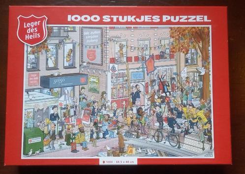 Leger des Heils puzzel getekend door René Leisink 1000 st., Hobby en Vrije tijd, Denksport en Puzzels, Zo goed als nieuw, Legpuzzel