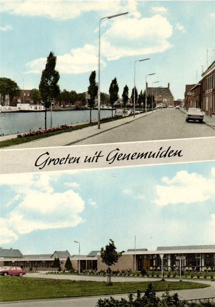 Groeten uit Genemuiden - 2 afb - ongelopen, Verzamelen, Ansichtkaarten | Nederland, Ongelopen, Noord-Brabant, Voor 1920, Ophalen of Verzenden