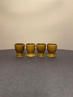 Eierdopjes Toscane Geel 4 stuks, Ophalen, Overige typen, Nieuw, Overige stijlen