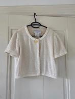 Vintage Chanel bolero jasje creme mt 40 (s), Ophalen of Verzenden