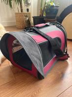 Trixie Torba Transporttas Alina Nylon 54 Cm grijs - rood, Dieren en Toebehoren, Ophalen of Verzenden, Zo goed als nieuw