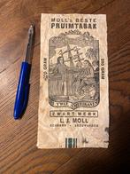 Oude Moll's Pruimtabak Verpakking, Verzamelen, Ophalen of Verzenden, Gebruikt, Verpakking