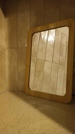 Spiegel met bamboe frame - 34x24 cm, Huis en Inrichting, Woonaccessoires | Spiegels, Ophalen of Verzenden, Rechthoekig, Minder dan 50 cm