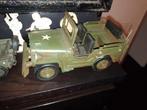 Mooie collectie 4 leger voertuigen meest 1:43 Jeep, Dinky Toys, Gebruikt, Ophalen of Verzenden, Auto