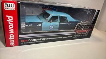 Dodge monaco Massachusetts state police 1974 auto world 1.18 beschikbaar voor biedingen