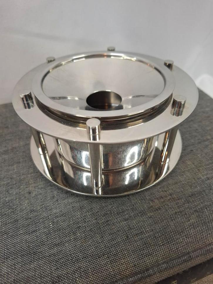 Jan des Bouvrie Keltum Corinthe RVS Asbak 1990s, Antiek en Kunst, Kunst | Designobjecten, Ophalen of Verzenden