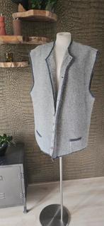 Wollen vest gilet XXL handmade mouwloos vest zuiver wol, Maat 56/58 (XL), Ophalen of Verzenden, Zo goed als nieuw, Grijs