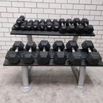 Hexa dumbells set 4 kilo tot 22.5 kilo  rogue en sidea + rek, Ophalen, Zo goed als nieuw, Dumbbell