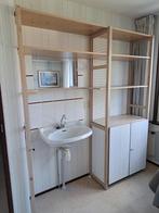 Lundia Stellingkast met planken en deuren White wash, Ophalen, Gebruikt