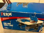 Ferm FZB 200 800 - Table Saw : zaagmachine, Doe-het-zelf en Verbouw, Gereedschap | Zaagmachines, Ophalen, Gebruikt, Minder dan 600 watt