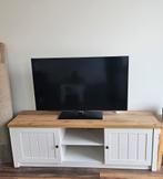 TV-meubel wit/eiken kleur, Ophalen, 150 tot 200 cm, Zo goed als nieuw, Minder dan 100 cm