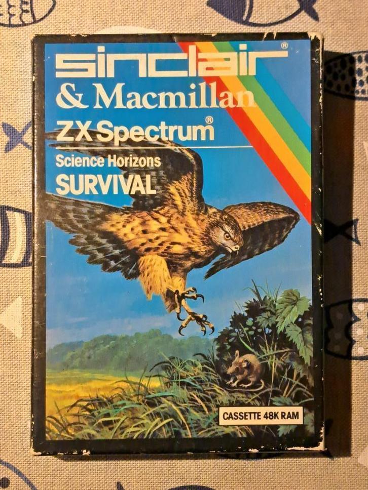 ZX Spectrum cassette 'SURVIVAL' – getest & werkend, Computers en Software, Vintage Computers, Ophalen of Verzenden