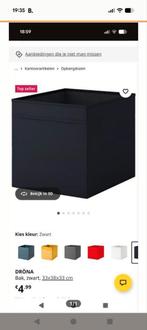 Ikea drona manden zwart x 8, Ophalen, Zo goed als nieuw, Rond, Overige materialen