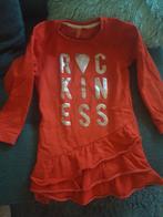 Oranje jurkje met lange mouwen maat 122, Kinderen en Baby's, Kinderkleding | Maat 122, KIK, Meisje, Ophalen of Verzenden, Zo goed als nieuw