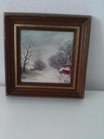 Schilderij  Winterlandschap, Antiek en Kunst, Ophalen of Verzenden