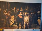 Nachtwacht van Rembrandt echte blikvanger canvas, Ophalen, Overige typen, 125 cm of meer, Zo goed als nieuw