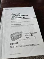 Handleiding digital video camera recoder, Ophalen of Verzenden, Sony