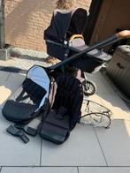 Dubatti one zwart kinderwagen, Kinderen en Baby's, Kinderwagens en Combinaties, Gebruikt, Verstelbare duwstang, Ophalen, Kinderwagen