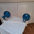 Vintage plafondlamp blauw wit, Huis en Inrichting, Ophalen of Verzenden, Zo goed als nieuw