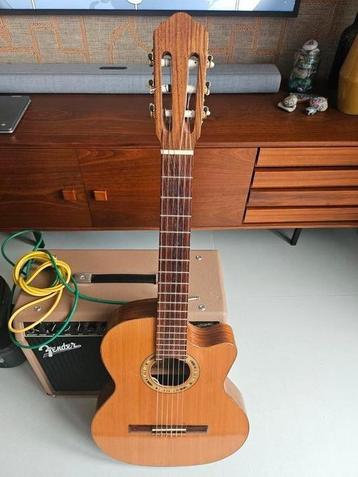 Juan Salvador 6CE akoestische gitaar+hoes+Fender versterker beschikbaar voor biedingen