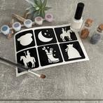 Glittertattoo schmink sjablonen sinterklaas set van 6, Ophalen of Verzenden, Nieuw