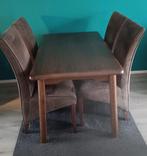 Eethoek eiken, Huis en Inrichting, Complete eetkamers, Ophalen, Gebruikt, 4 tot 6 stoelen