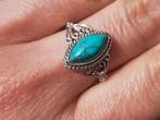 925 zilveren ring met turquoise maat 17 - Vanoli, Sieraden, Tassen en Uiterlijk, Ringen, Nieuw, Blauw, Met edelsteen, 17 tot 18