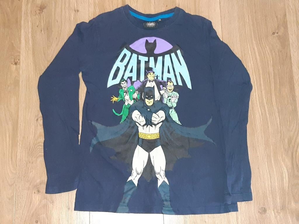 Jongens Batman Longsleeve, Maat 140 - 146, Batman, Gebruikt, Ophalen of Verzenden, Shirt of Longsleeve