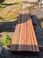 23 m2 Ipe hardhout planken (110 x 305 bij 7 cm en 21mm dik), Ophalen, Minder dan 25 mm, Zo goed als nieuw, Plank