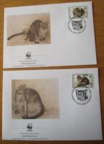 Suriname, WWF serie Tijgerkat en Jaguarundi, 1995, Verzenden, Gestempeld, Dier of Natuur