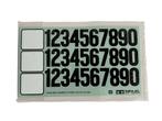 Tamiya 11421862 Sticker Autonummers BBX BB-01 58719, Ophalen of Verzenden, Nieuw, Auto offroad