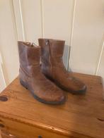 Stoere bruine halfhoge dik leren laarsjes van Groot, maat 39, Groot, Bruin, Verzenden, Lage of Enkellaarzen