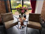 ZGAN lederen relax stoelen industrieel, Huis en Inrichting, Fauteuils, Ophalen, Zo goed als nieuw, 50 tot 75 cm