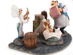 Disney Wdcc Bella Notte scene Lady & the Tramp siguren set, Ophalen of Verzenden, Overige figuren, Zo goed als nieuw, Beeldje of Figuurtje
