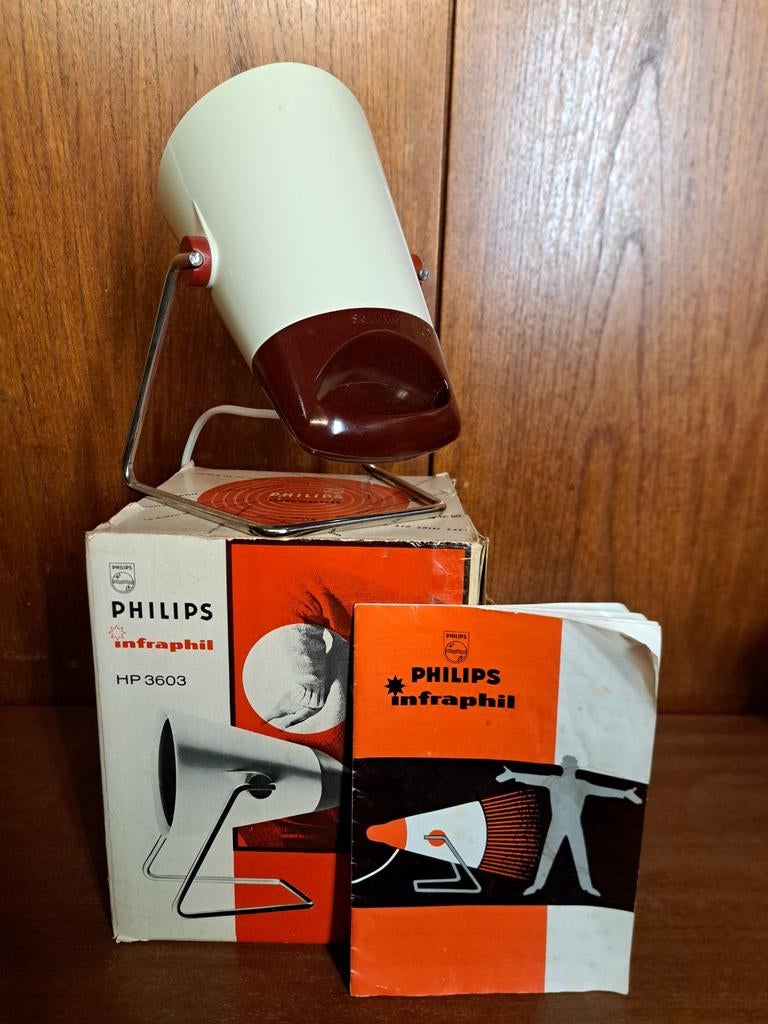 Philips vintage infra rood lamp., Witgoed en Apparatuur, Zonnebanken en Gezichtsbruiners, Ophalen of Verzenden, Zo goed als nieuw