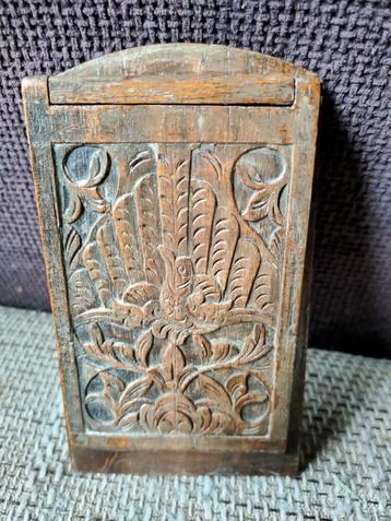 Houten notitieblok houder art deco  beschikbaar voor biedingen