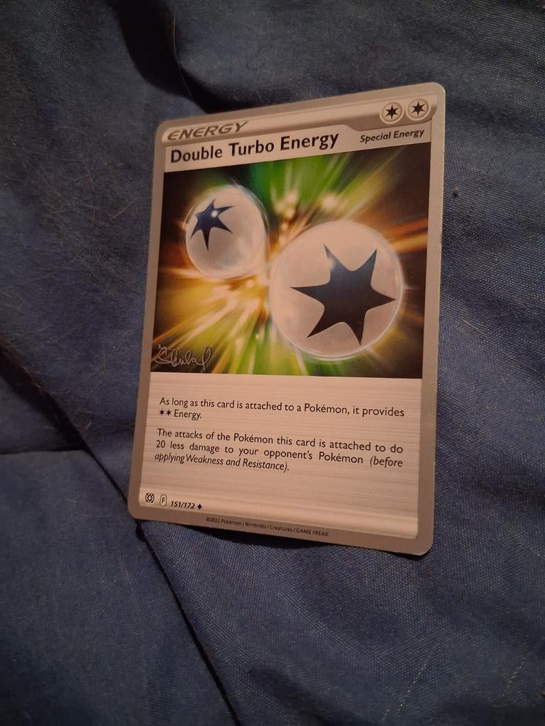 Pokemon Kaarten - Double Turbo Energy & Wondrous Patch, Ophalen of Verzenden, Zo goed als nieuw, Losse kaart