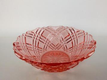 Schaal Art Deco Kristal Persglas beschikbaar voor biedingen
