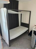 Hemelbed Charlotte 90x200 Vipack Taupe, Ophalen of Verzenden, Zo goed als nieuw, 180 cm of meer, 85 tot 100 cm
