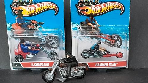 Harley Davidson Hammer sled  3 Squealer Hotwheels Pol, Hobby en Vrije tijd, Modelauto's | Overige schalen, Zo goed als nieuw, Verzenden