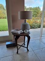 Design Tafellamp Grijs - 55cm Hoog, Ophalen, Hout, 50 tot 75 cm, Design