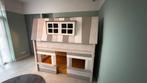 Lifetime Kidsrooms hoogslaper + huisbed, basisbed, matrassen, Ophalen, Zo goed als nieuw, Hoogslaper