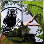 Wandklok uil 30 cm, Ophalen of Verzenden, Nieuw, Analoog, Wandklok