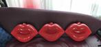 3 stuks mooie vintage kunststof lippen, Ophalen of Verzenden