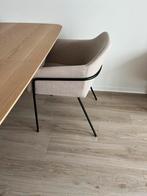 2x Eetkamerstoelen / Dining chair - beige, Huis en Inrichting, Stoelen, Ophalen, Twee, Overige kleuren, Metaal